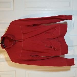 Lole Rust Red Zip-Up Sweatshirt Jacket - M